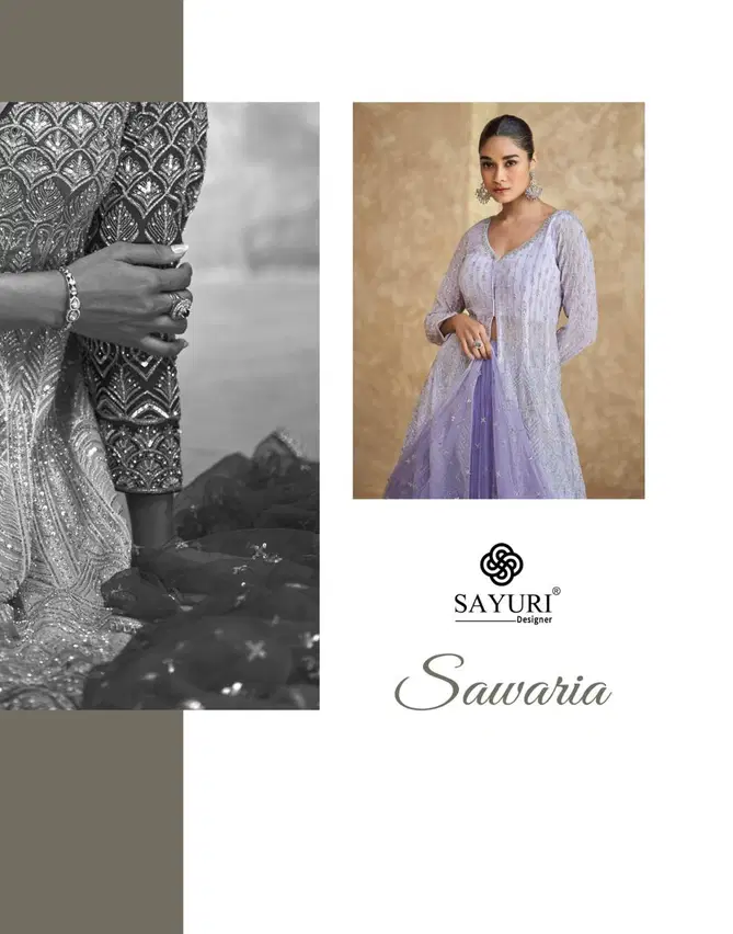 Sawaria By Sayuri Designer Georgette Readymade Suits Suppliers In India